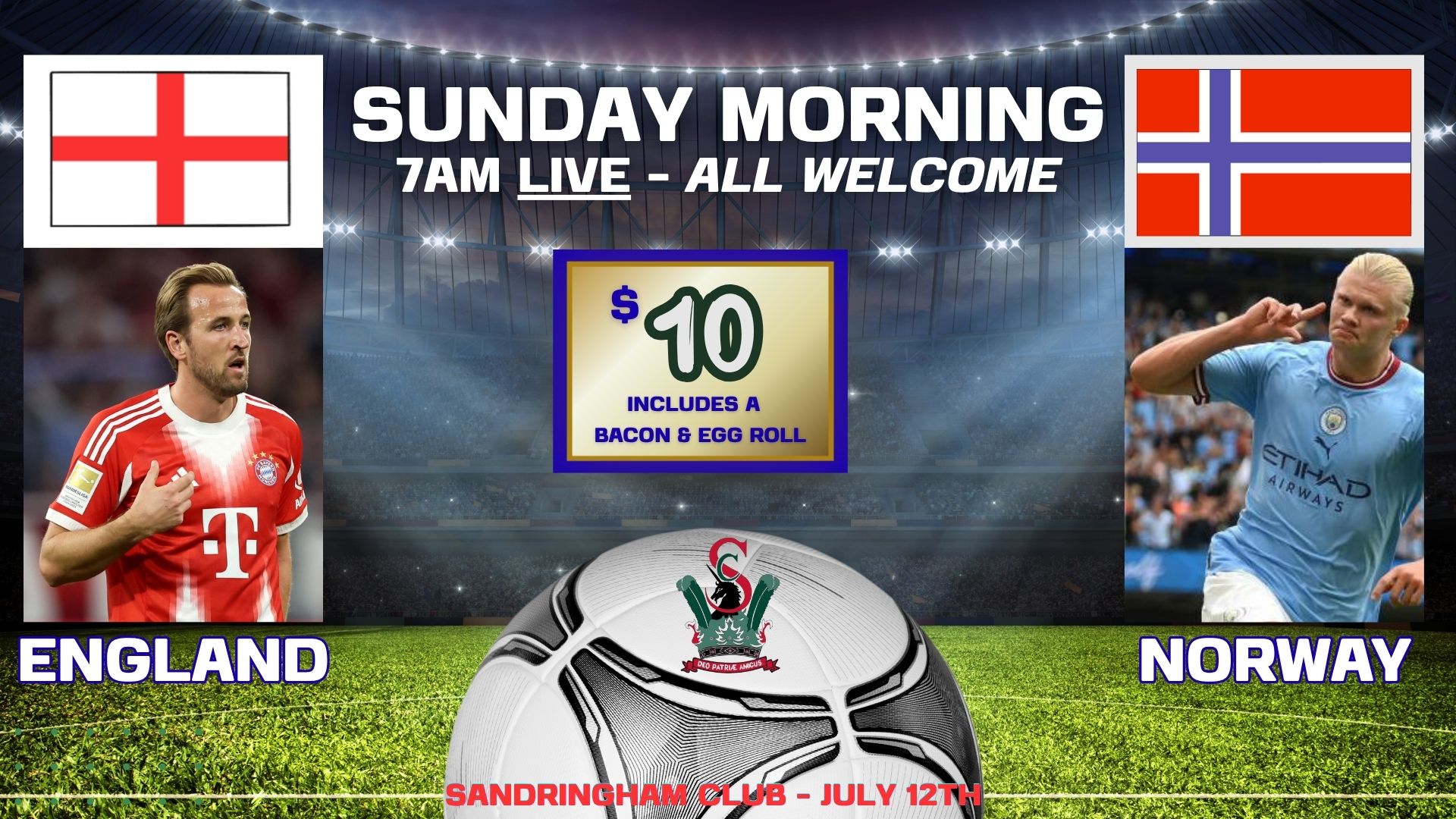 WORLD CUP  -  SUNDAY JULY 12TH